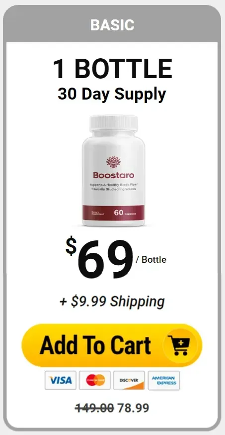 Boostaro Male Health Supplement  Price Of 1 Bottle